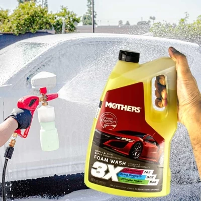 اموزش استفاده از شامپو تاچ لس 3 لیتری مادرز Mothers Triple Action Foam Wash