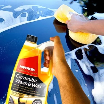 نحوه استفاده شامپو واکس کارناوبا مادرز حجم 2 لیتر Mothers Carnauba Wash & Wax
