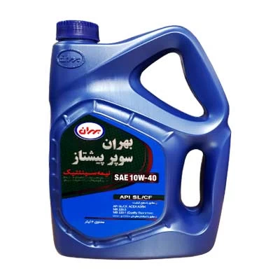 روغن موتور بهران سوپر پیشتاز ۴ لیتری 10W-40 کیفیت SJ مدل Behran Super Pishtaz 10w-40