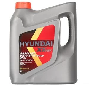 روغن موتور 4 لیتری هیوندا 0W-20 کیفیت SN مدل Huandai Gasoline Ultra Efficiency