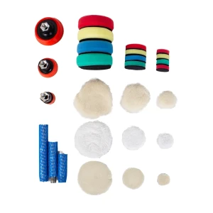 کیت پد و صفحه پلیت 1، 2 و 3 اینچ سورین بو مدل Surainbow Mini Polishing Pads kit 1,2,3 inches t50