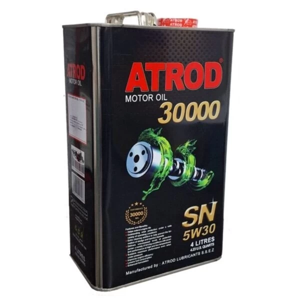 روغن موتور آترود 5w30 حجم 4 لیتر فلزی