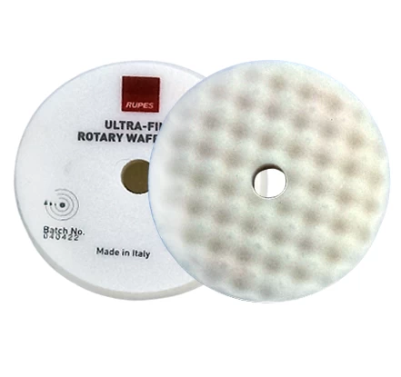 پد پولیش سفید روتاری بسیار نرم وافلی 150 میلی متر روپس مدل RUPES 9.WF180S