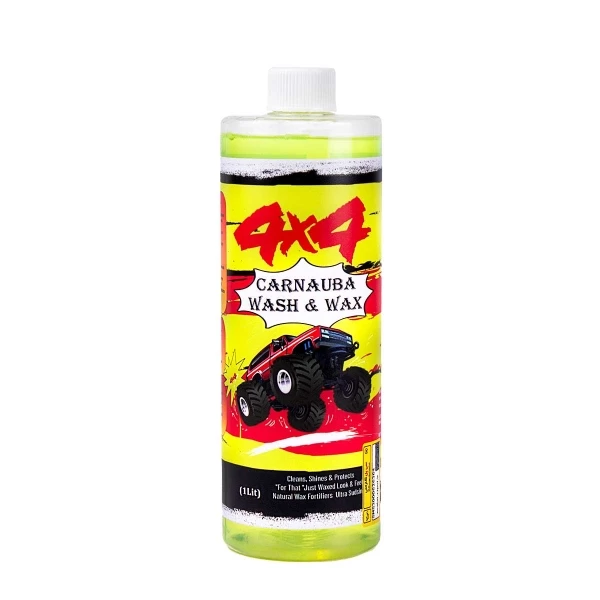 شامپو واکس کارنوبا فور بای فور مدل carnauba wash and wax حجم 1 لیتر