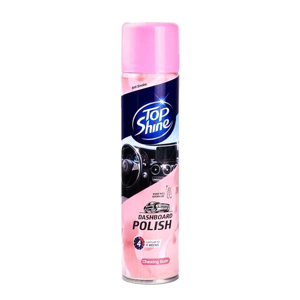 اسپری محافظ داشبورد تاپ شاین حجم 300 میلی لیتر با رایحه آدامس