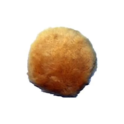 پد پولیش پشمی روتاری زرد 130 میلی متری برایتون wool pad brighton