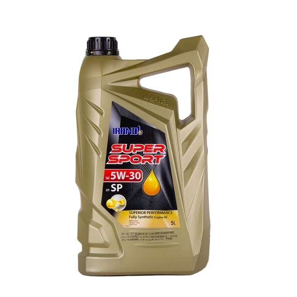 روغن موتور ایرانول مدل سوپر اسپرت SP 5W-30 حجم 5 لیتر