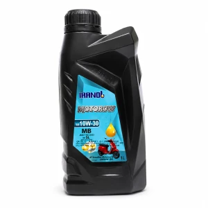 روغن موتور سیکلت ایرانول motorow 10w30 با فرمولاسیون JASO MB کیفیت SL حجم 1 لیتر