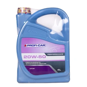 روغن موتور پروفیکار 20w50 حجم 4 لیتر کیفیت SM مدل Profi-Car Performance