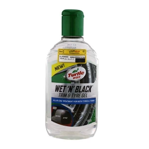 ژل براق کننده لاستیک و پلاستیک 300 میلی لیتری ترتل واکس مدل Turtle Wax Wet N Black Trim & Tire Gel